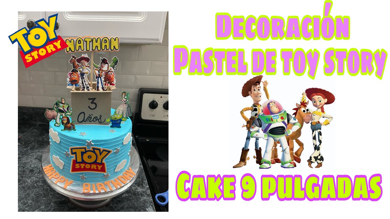 📦Pastel de toy story 9 pulgadas relleno de fresas 🍓3 leches