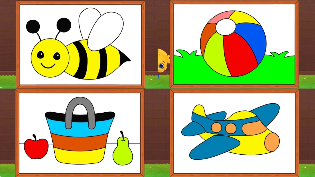 Coloring Game for Kids ♥️💛💚🎨🖼 