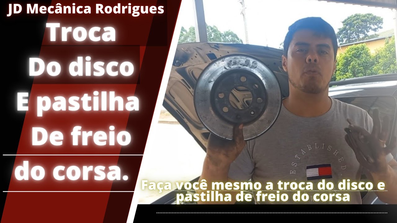 Como trocar as pastilhas e discos de freio do Corsa e outros, super fácil!