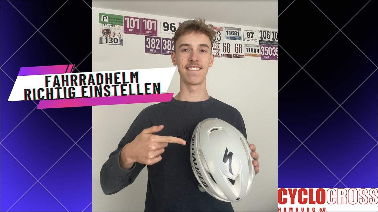 How to Fahrradhelm einstellen.