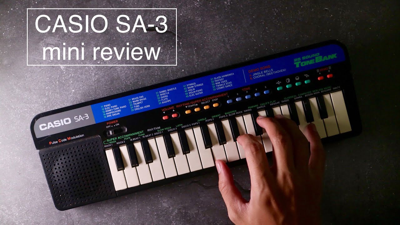 CASIO SA-3 (mini review) Bahasa Indonesia