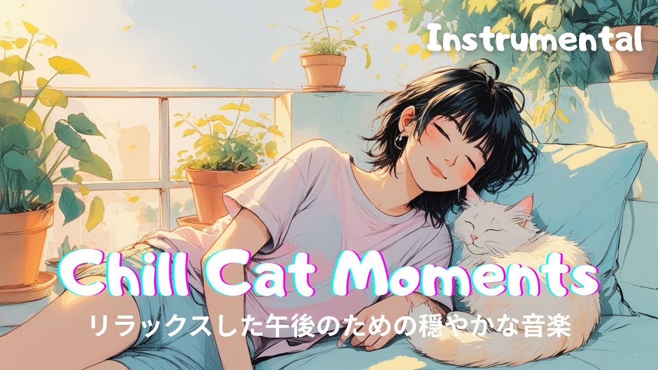 Cozy Cat Nap🐾| Soft Pop Instrumentals for Sleepy Afternoons | Study/ Work/ Chill/ Cafe