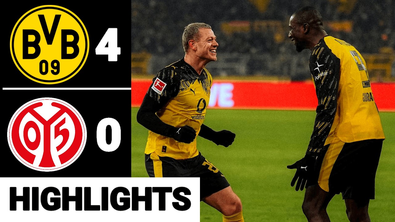 Borussia Dortmund - 1. FSV Mainz 05 (4-0) Highlights | Bundesliga 2025/26 Dortmund Mainz