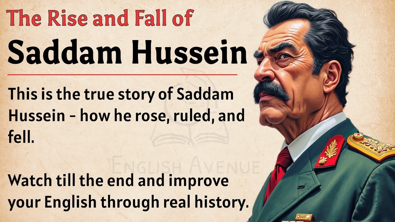 The Unbelievable Story of Saddam hussein || Learn English Through Story Level 3 🔥 || Improve English
