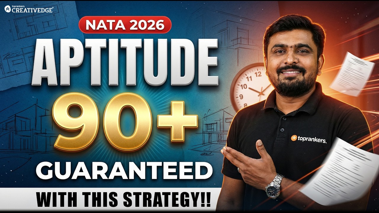 Score 90+ in NATA 2026 Aptitude with this Study Plan 😎