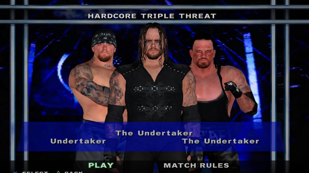 HARDCORE TRIPLE THREAT MATCH UNDERTAKER VS THE UNDERTAKER VS THE UNDERTAKER #mask_gamer #wwe #gaming