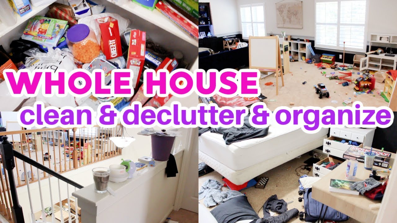 WHOLE HOUSE CLEAN, DECLUTTER & ORGANIZE 2021! SPEED CLEANING MOTIVATION! ALL DAY CLEAN WITH ME!