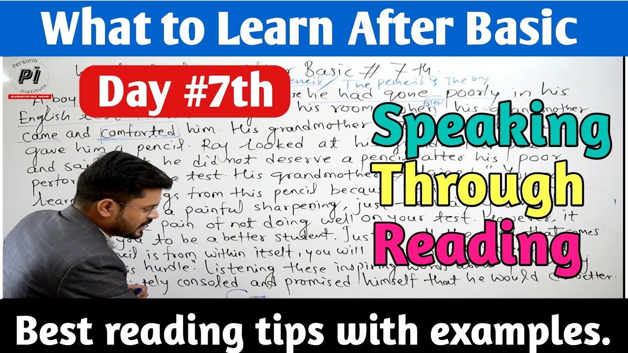 Day #7th what to learn after basic English // How to read any story in English