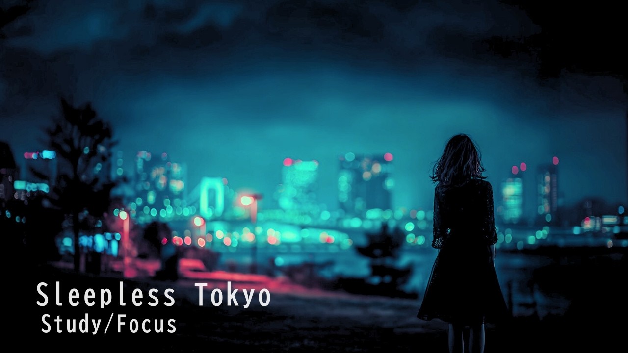 Tokyo Midnight Chill EDM (1 Hour) | Study & Focus Music for Sleepless Nights #Midweek Haze