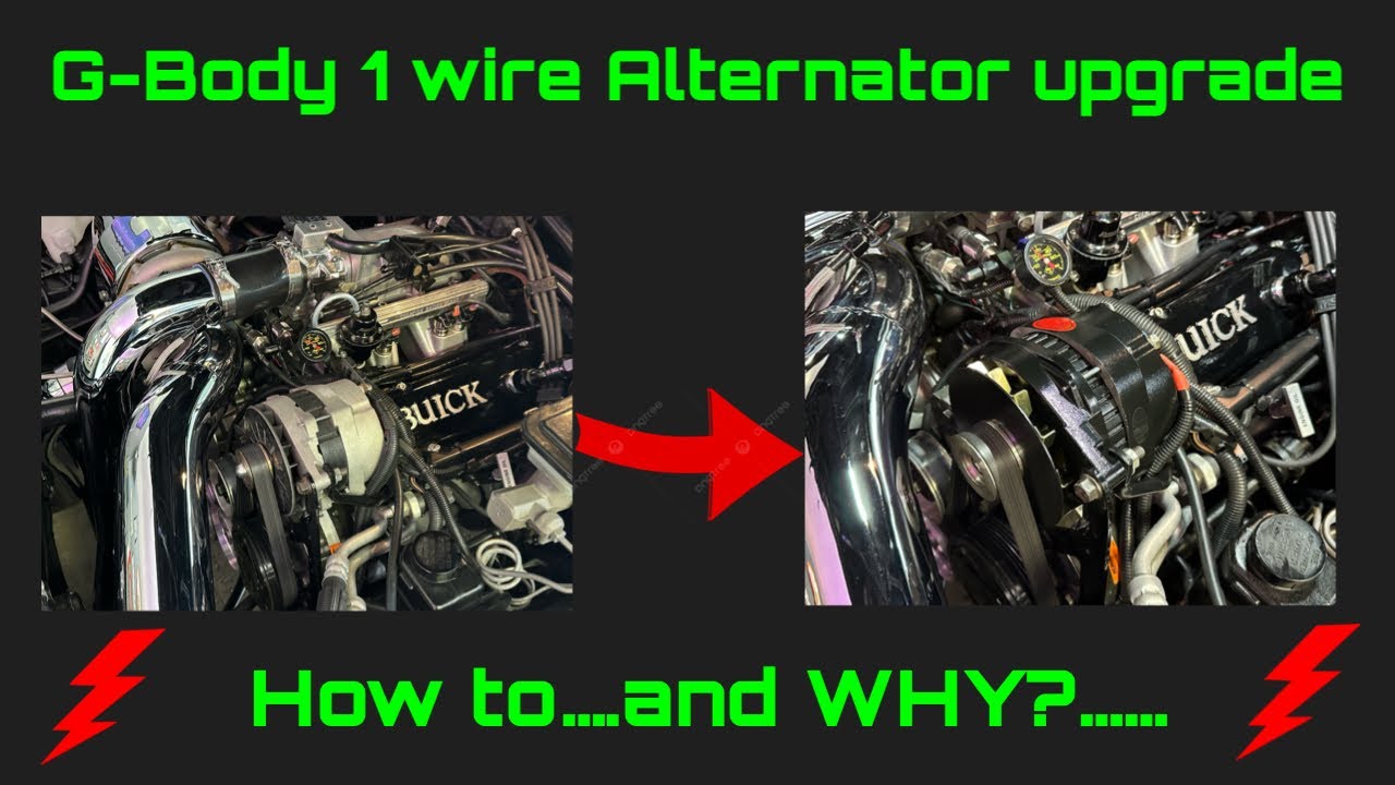 G Body 1 wire, high amp alternator upgrade!
