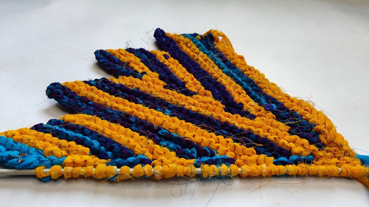 चक्री वाला पायदान बनाए 30 फंदो में, Paydan banane ka tarika, Paydan, doormat,