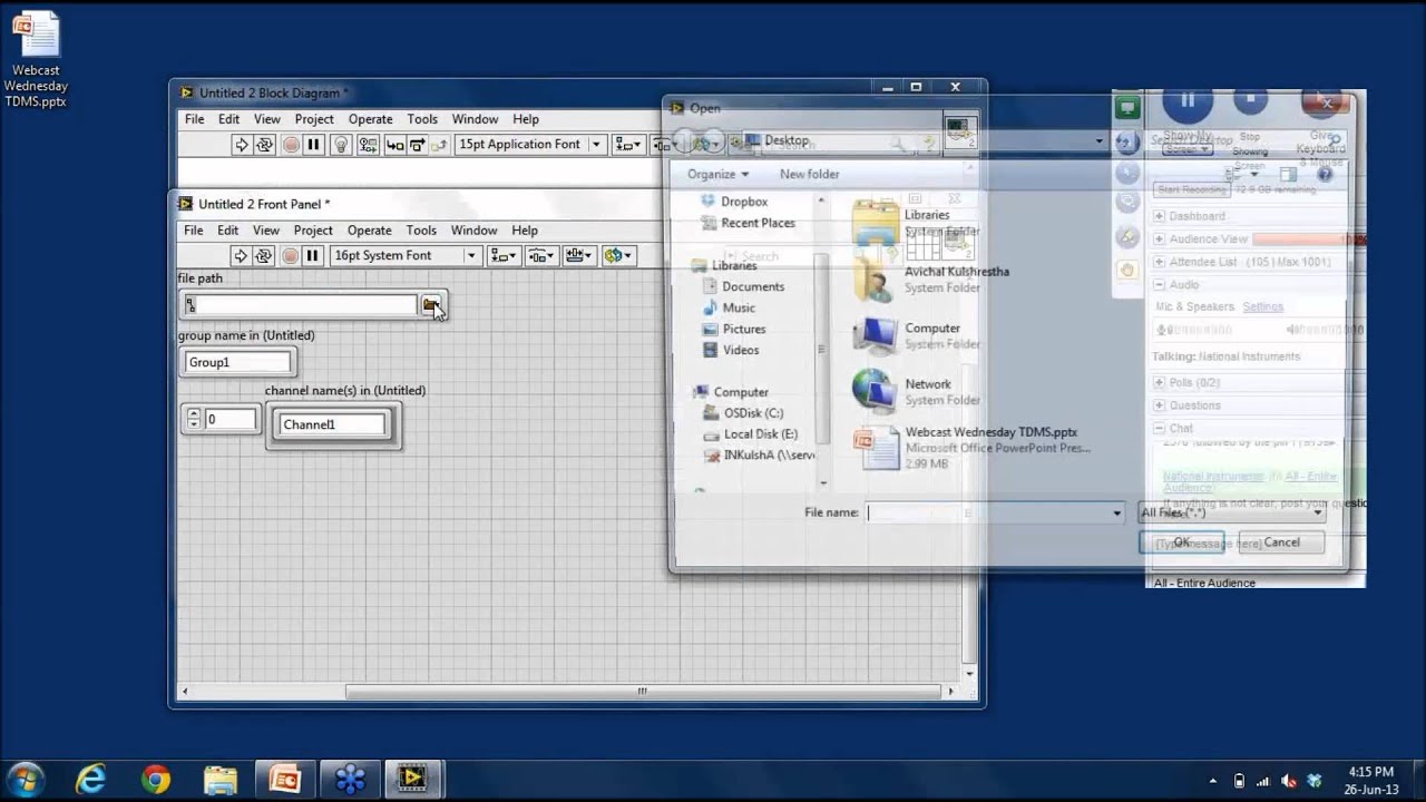 Webcast Wednesday # 8 | Using TDMS and other file formats in LabVIEW