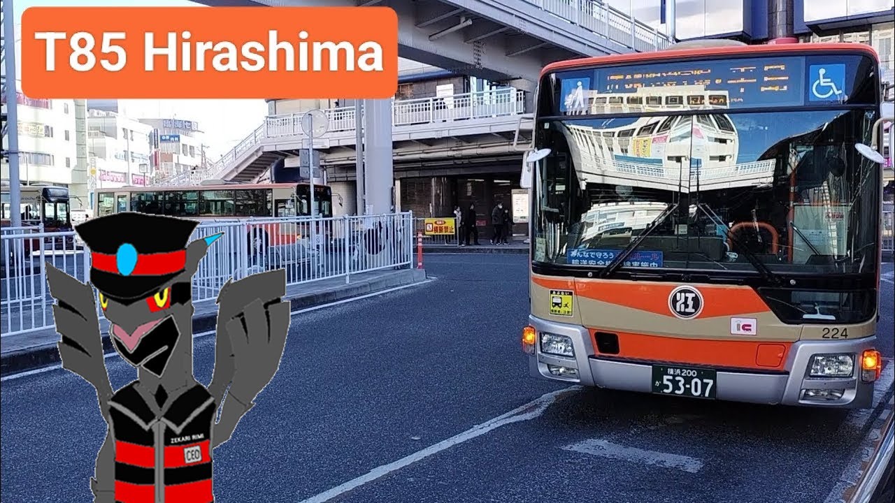 [全区間前面展望] 江ノ電バス T85 戸塚駅 - 地球市民プラザ (本郷台駅) - 平島 Totsuka - Hongodai - Hirashima (Enoden Bus)
