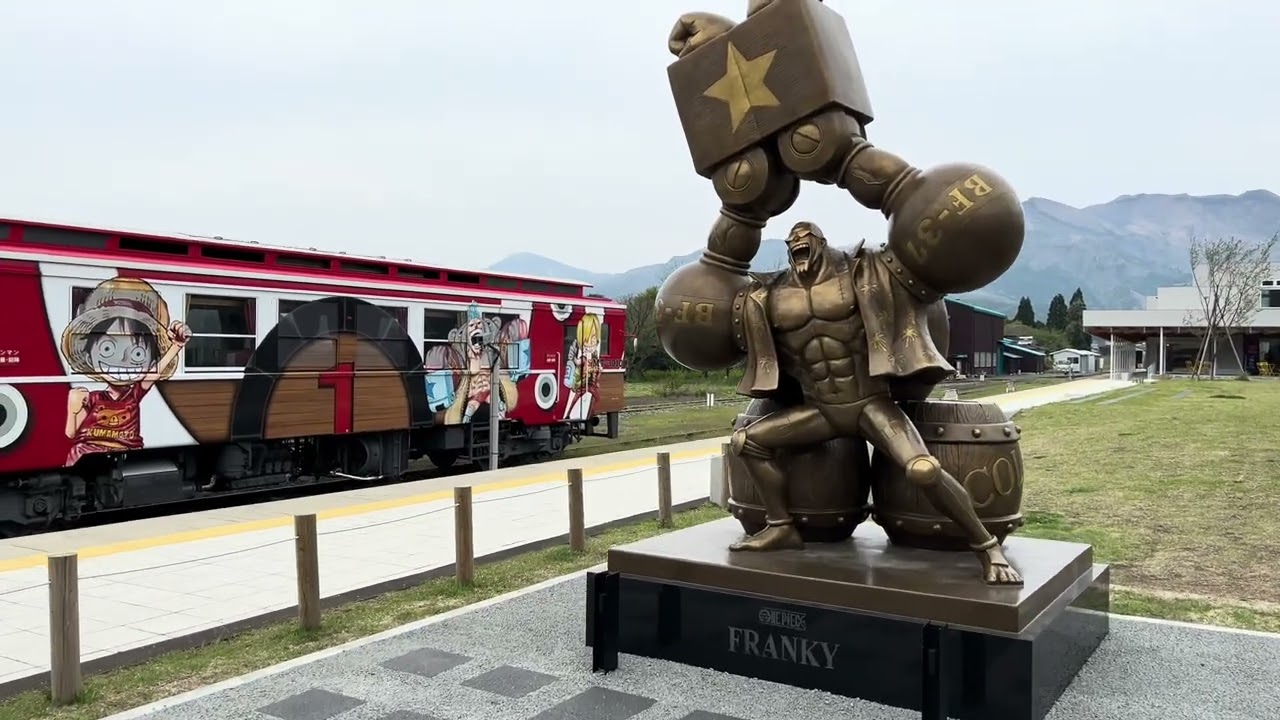 熊本空港,ホンダバイク,ワンピース,高森駅.Vlog