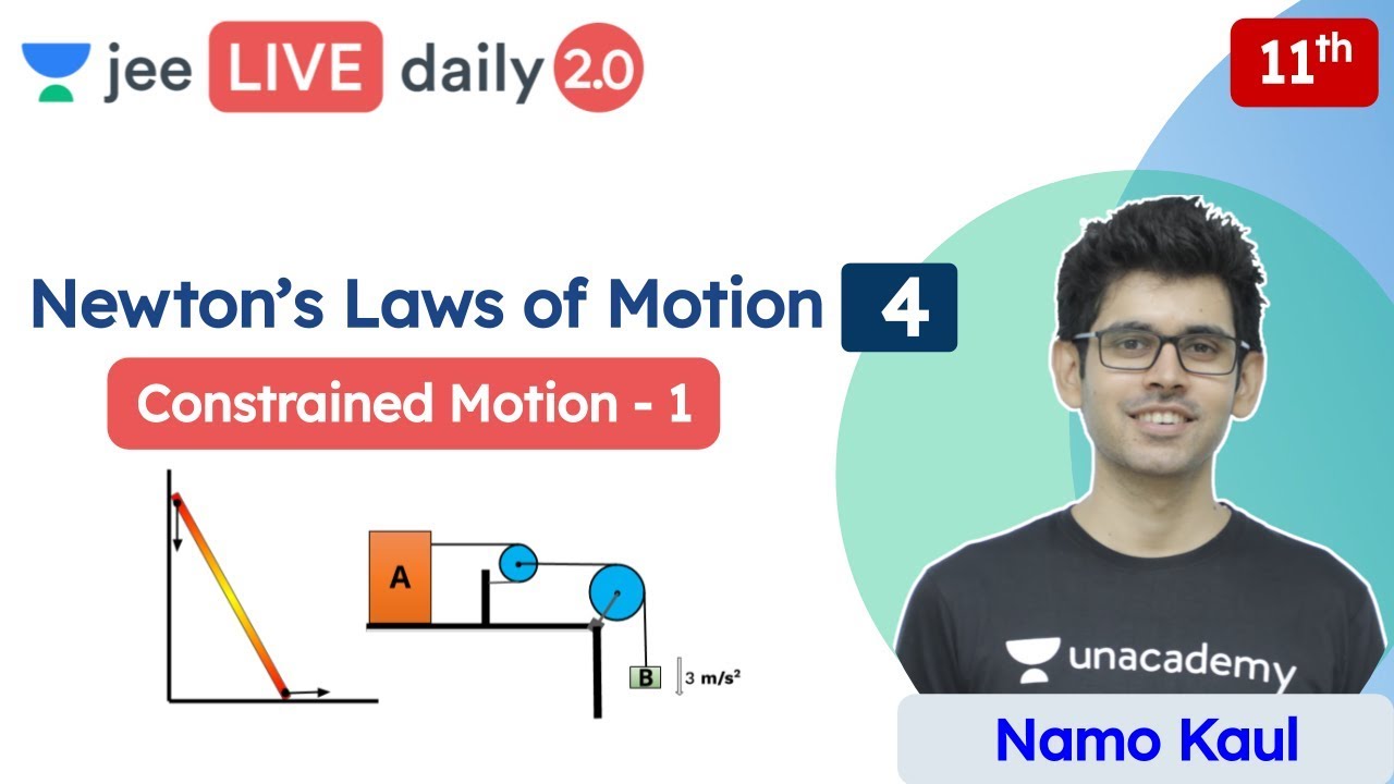 JEE: Newton’s Laws of Motion L4 | Constrained Motion - 1 | Unacademy JEE | JEE Physics | Namo Kaul