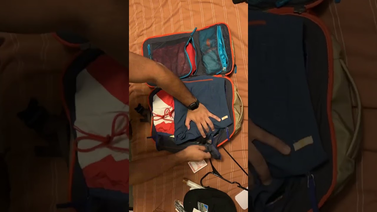 Packing my Cotopaxi 28L for a 4 day beach trip to Puerto Vallarta.