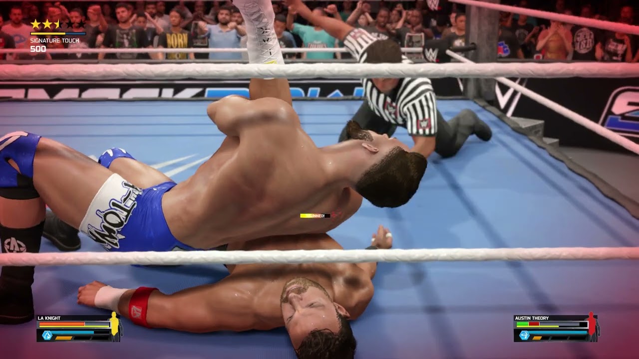 WWE 2K25 LA Knight vs Austin Theory