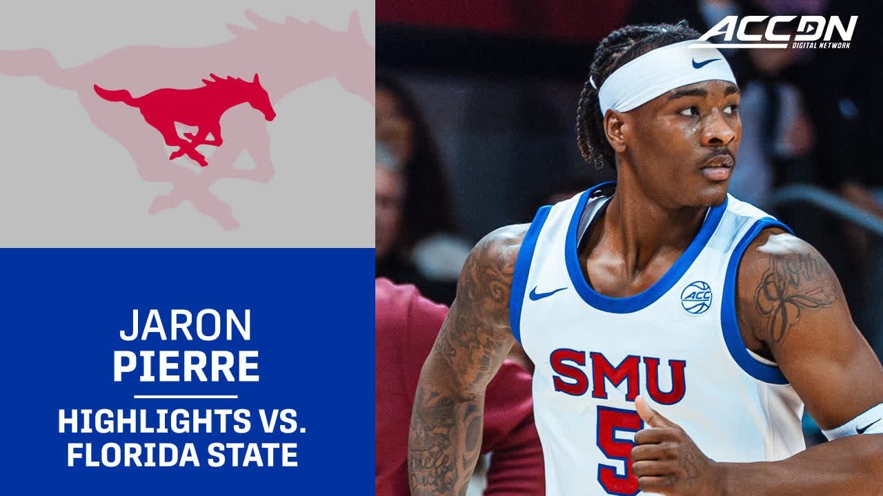 SMU Senior Jaron Pierre Jr. Highlights vs. Florida State