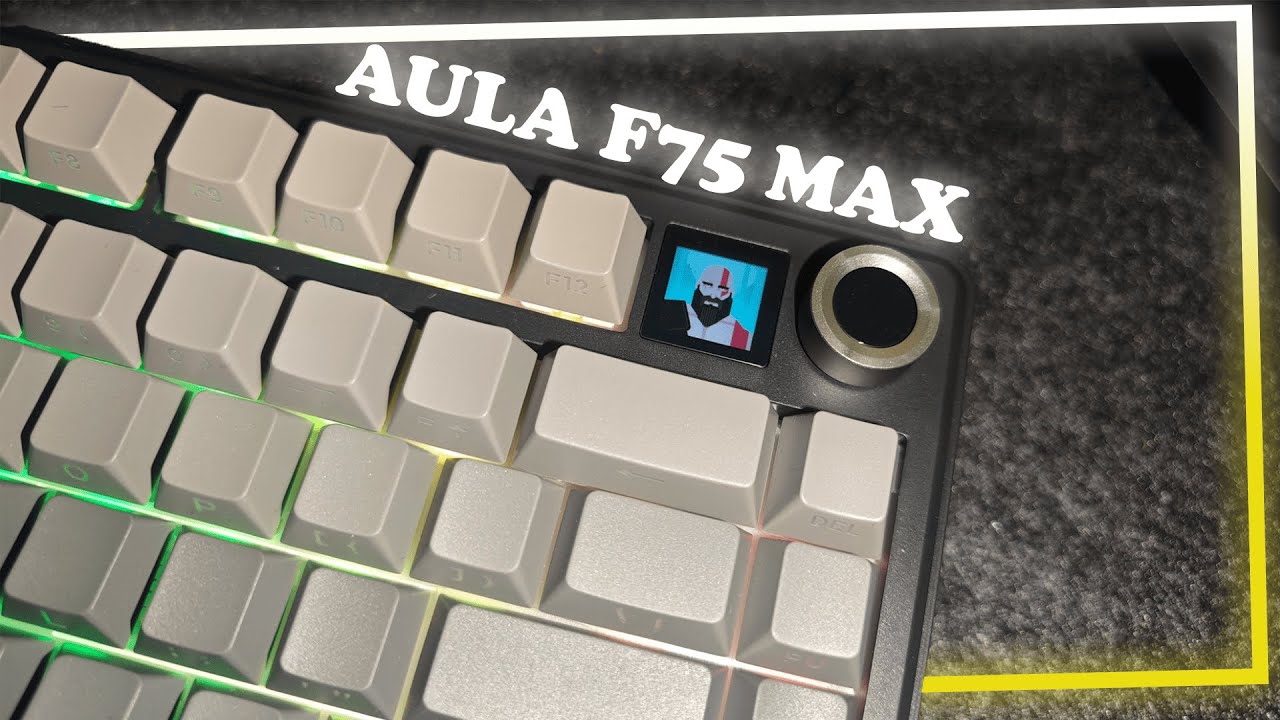 ¿Teclado bueno, bonito y barato con pantalla integrada? 🤯 // Unboxing Teclado Aula F75 MAX