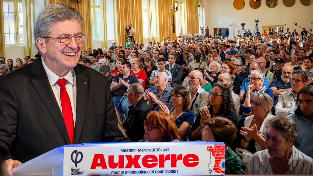 Meeting pour la 6e République et pour la paix avec Jean-Luc Mélenchon