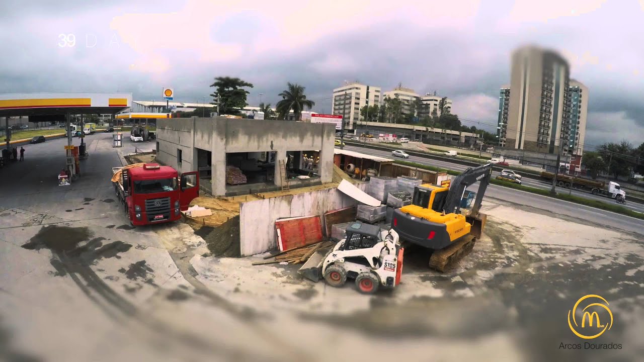 Time lapse Obra Mc Donalds Rio de Janeiro  - RJ