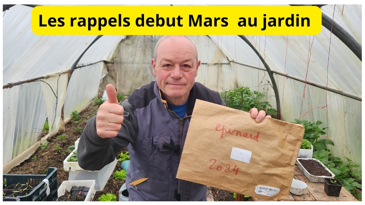 Rappel : des Semis  à faire début mars avec Philippe