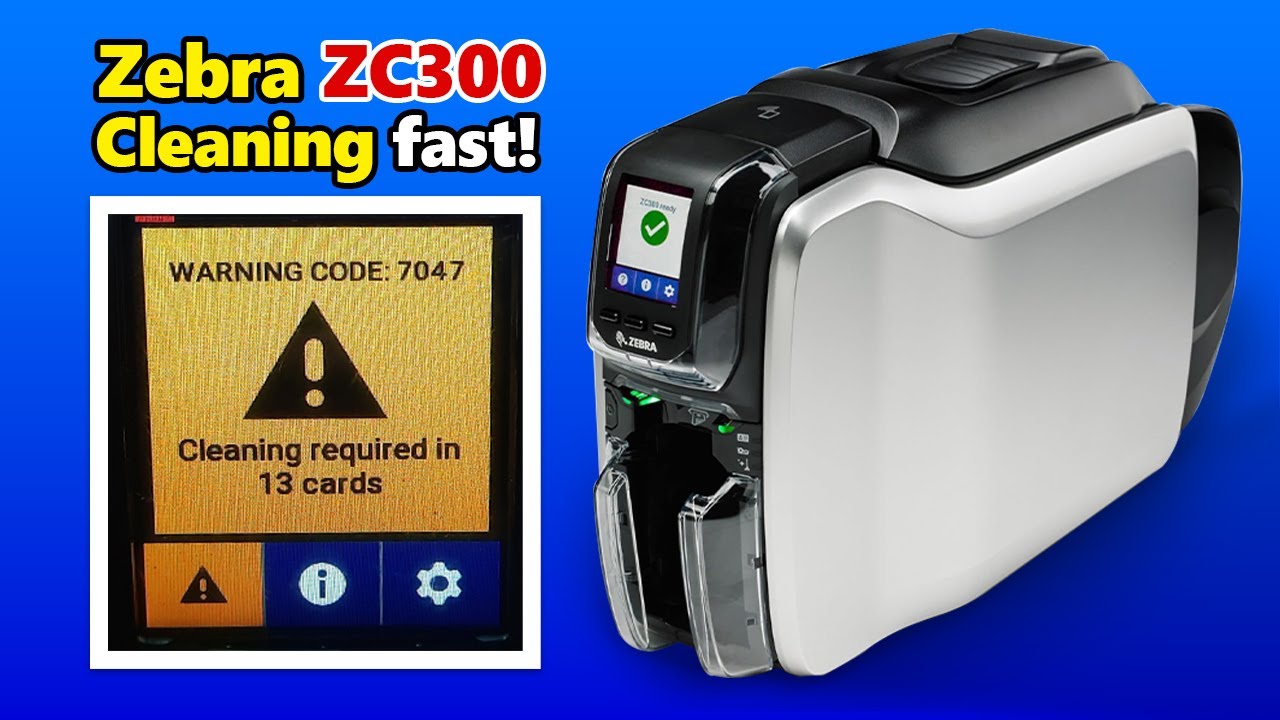 How to Clean Zebra ZC300 Card Printer — Step-by-Step Using Cleaning Kit