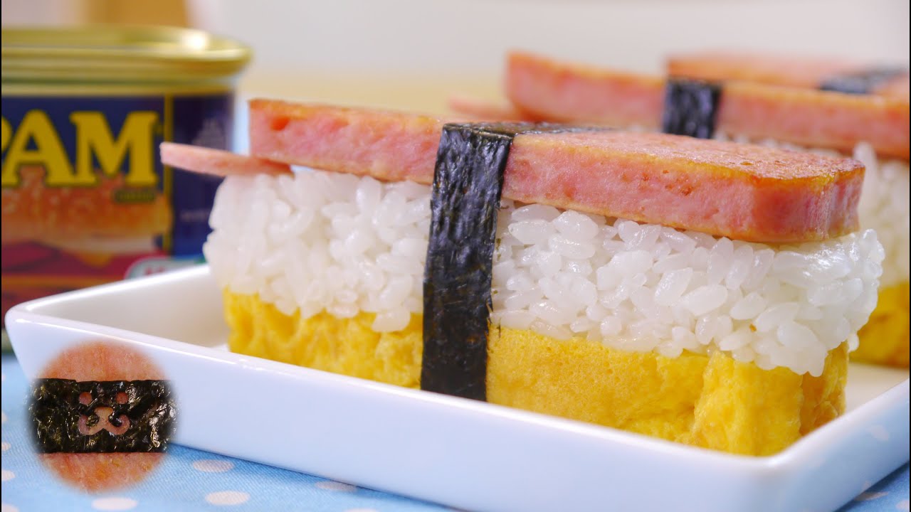 Spam Sushi Musubi Recipe (just a little bit kawaii) ちょっとだけかわいい スパムむすび スパムにぎり