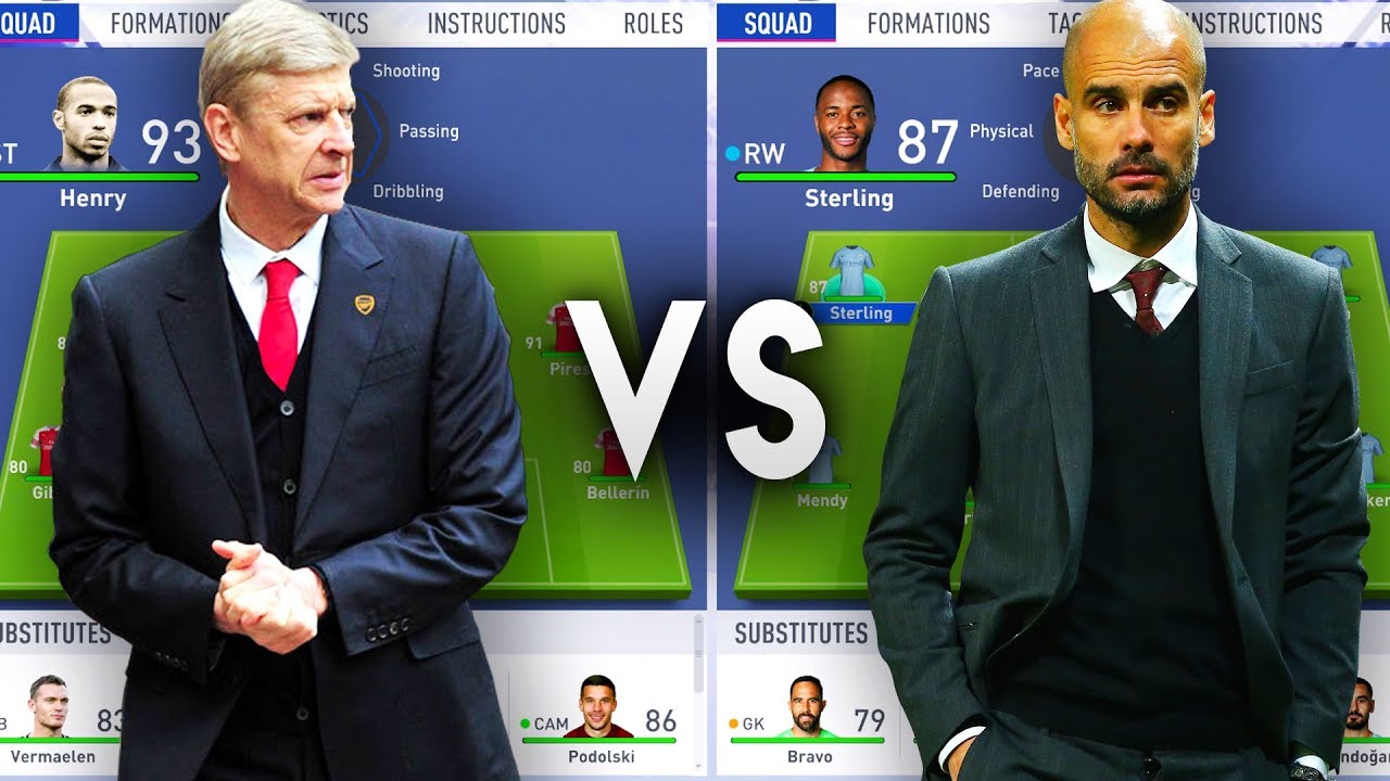 Arsene Wenger's Arsenal VS Pep Guardiola's Manchester City - FIFA 19 Experiment