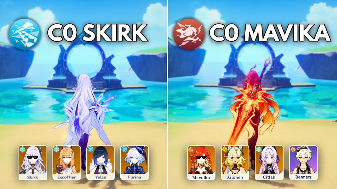 C0 Meta vs Abyss!! Mavuika and Skirk vs 5.7 Abyss!! [ Genshin Impact ]