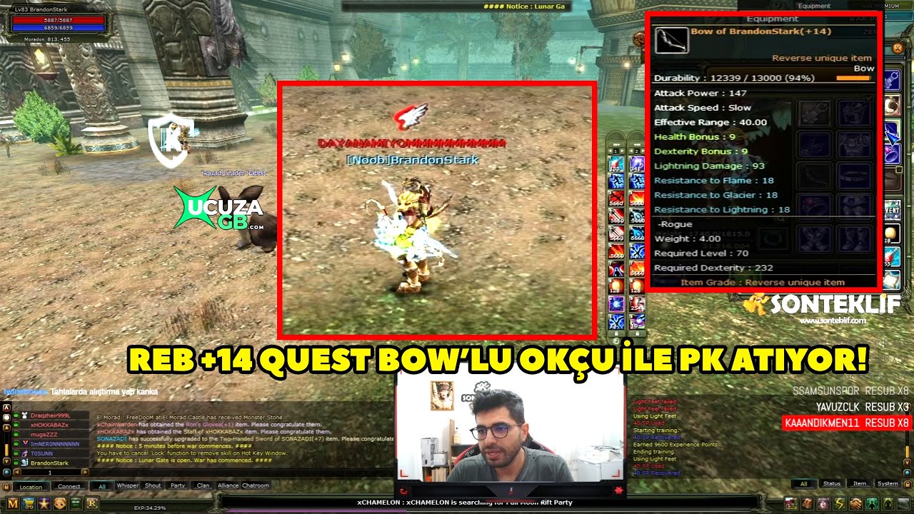 AOGofficial - (Zero) Yeni Basılmış Reb +14 Quest Bowlu Okçuya Girip PK Atıyor  ! Knight Online