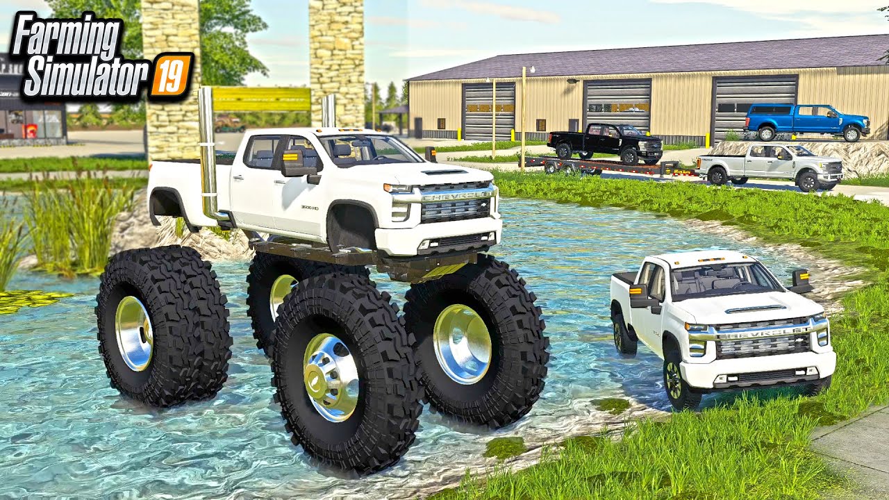 MEGA MONSTER DURAMAX WITH CRAZY LIFT! (GOING MUDDING) | FARMING SIMULATOR 2019
