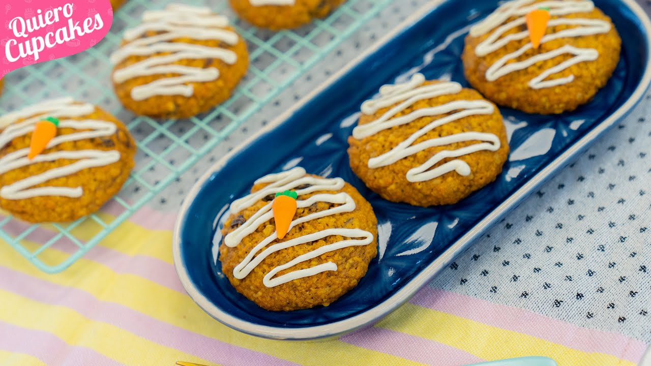 CARROT COOKIES O GALLETAS DE ZANAHORIA 🥕 | NO TE RESISTIRÁS A SU TEXTURA Y AROMA | QUIERO CUPCAKES