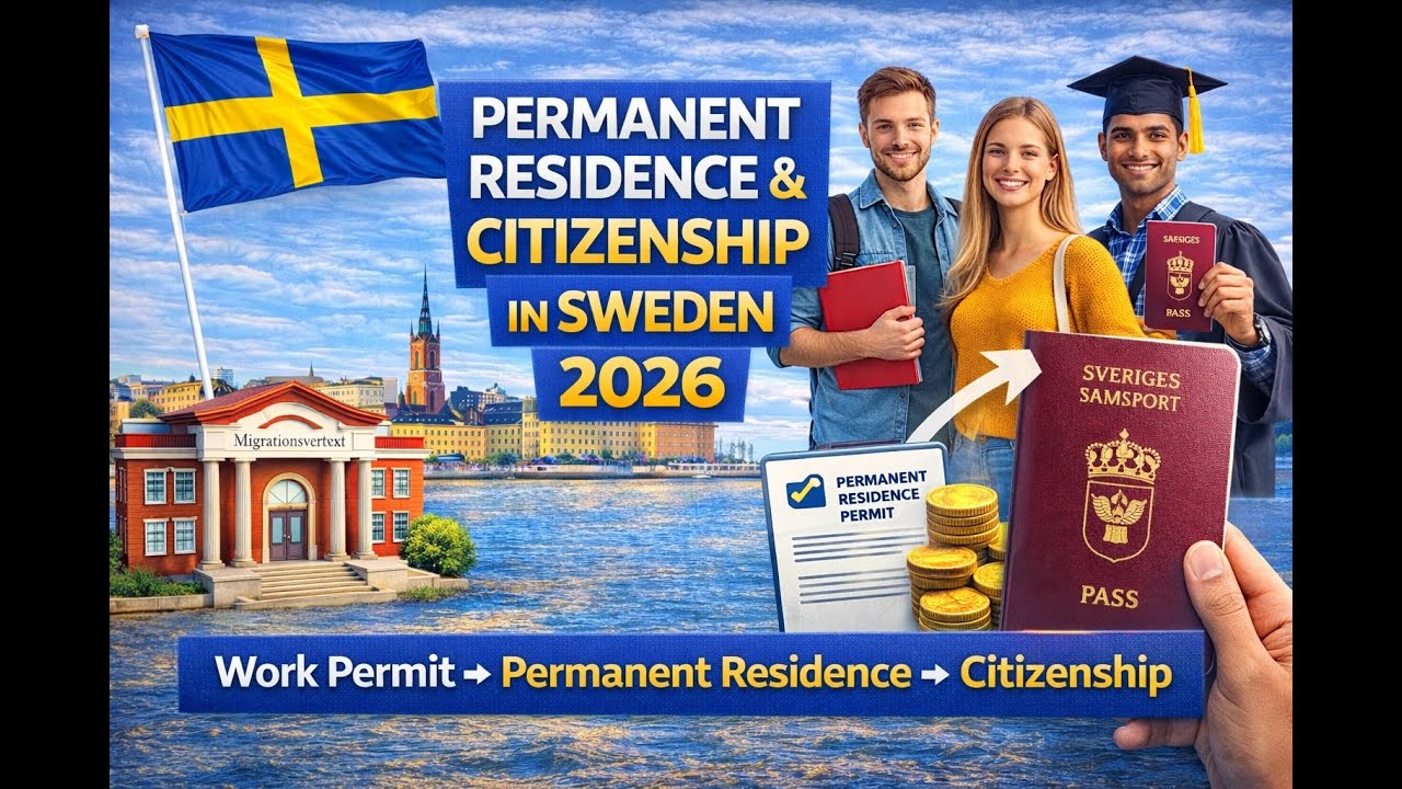 Sweden Permanent Residence & Citizenship | Complete Pathway Explained (2026 Guide)