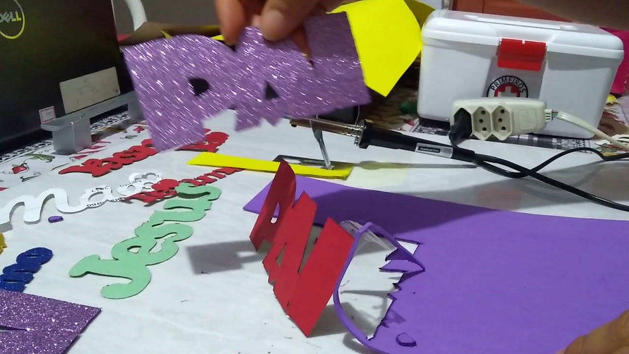 Recortando E.V.A com FERRO de SOLDA