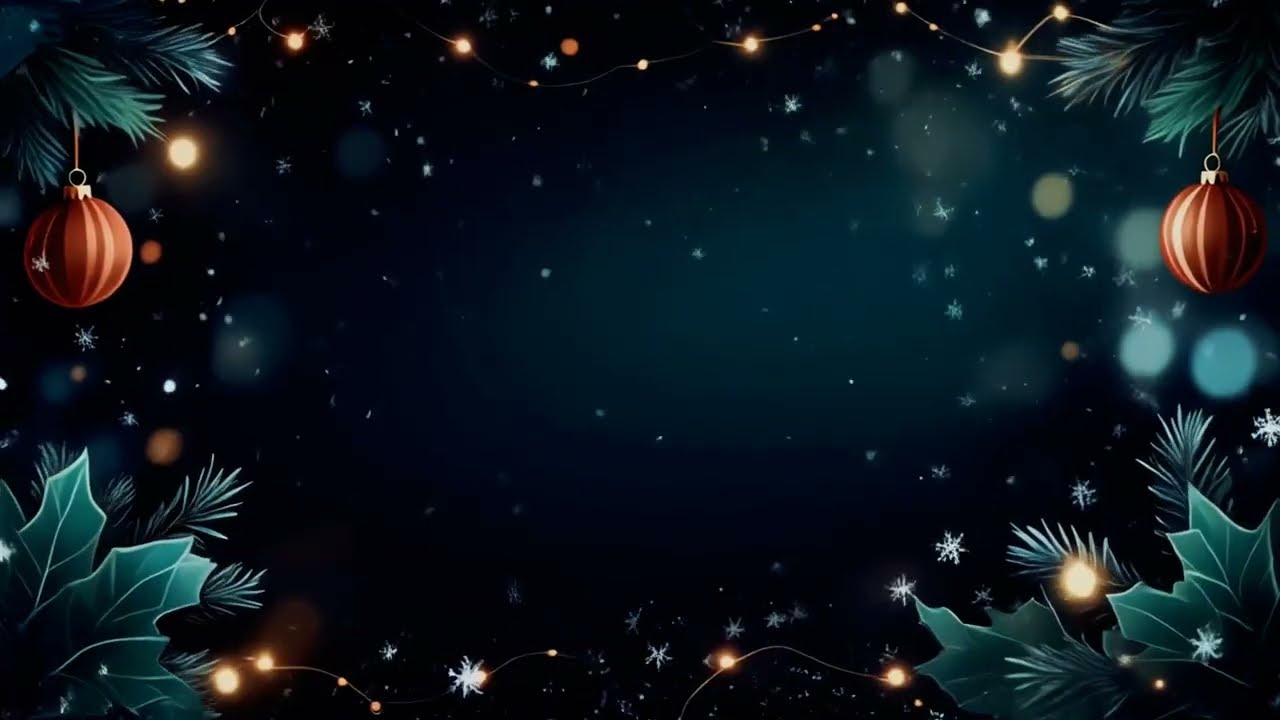 Christmas Template Video | 4K Minimal Festive Background