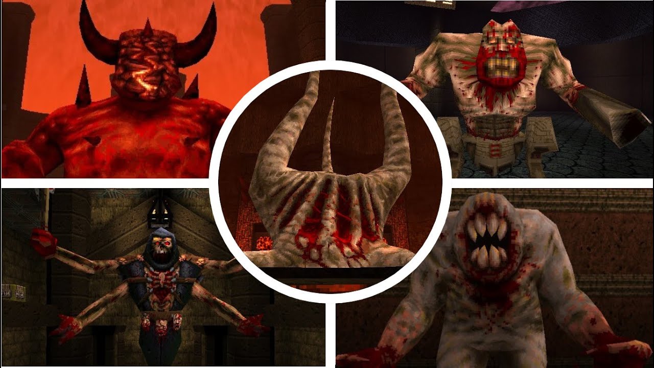 Quake Remastered | All Bosses + Endings (Add-ons included)