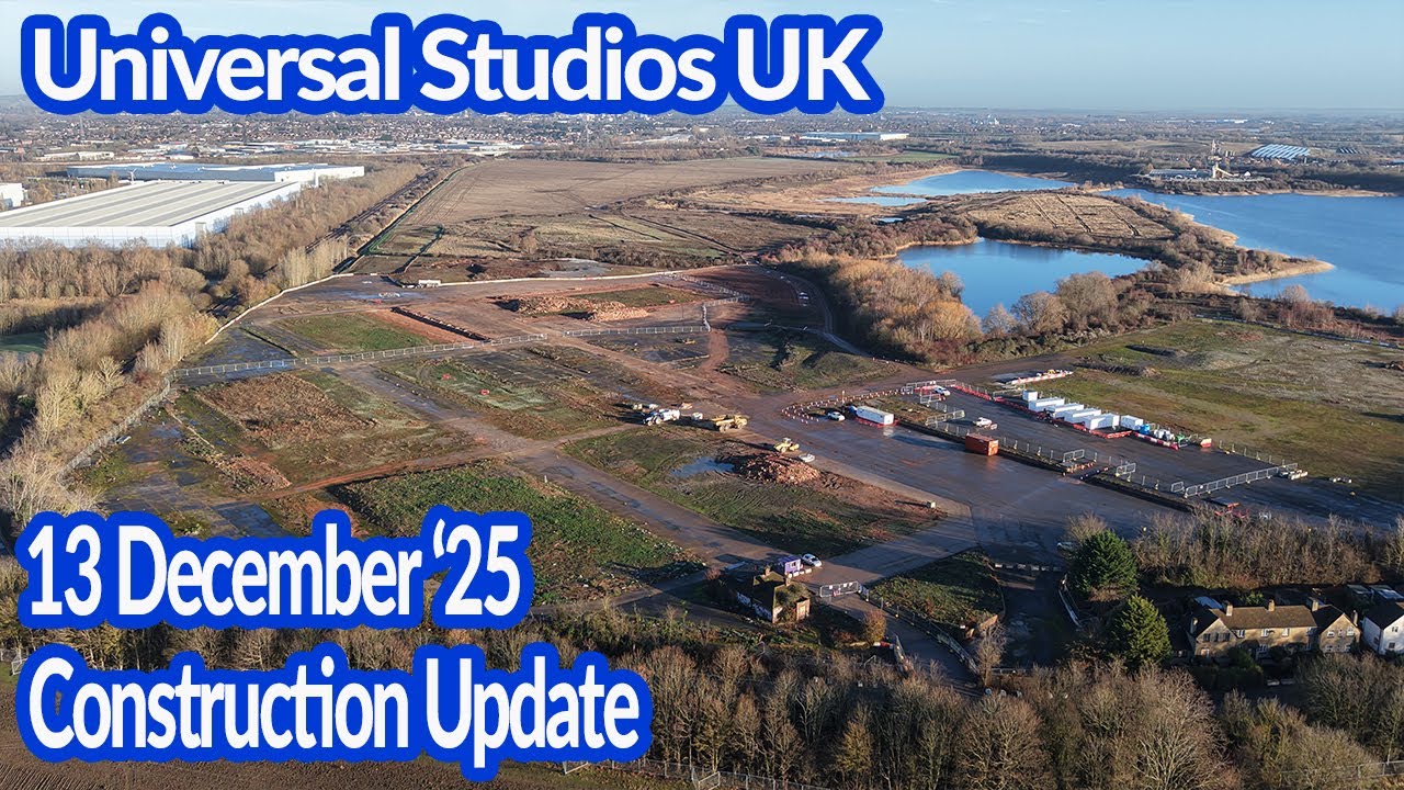 Universal Studios UK - Обновленная информация о ходе строительства от 13 декабря 2025 года