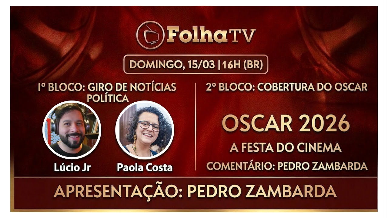 REINALDO AZEVEDO FALA SOBRE A INTERNA&Ccedil;&Atilde;O DE JAIR BOLSONARO; FOLHA DEMOCRATA + OSCAR 2026
