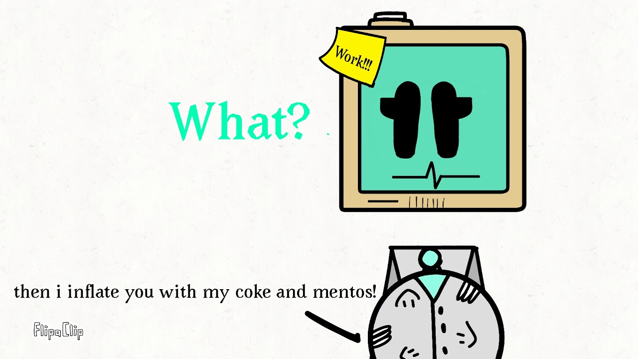 Jemima Bot Vore and coke and mentos inflation (Job simulator/Oc )