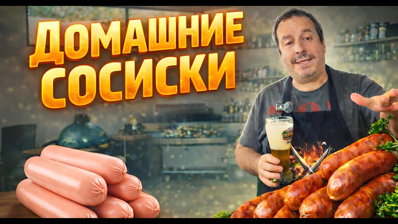 Домашние сосиски — от магазина до дегустации. Готовим и сравниваем с покупными.