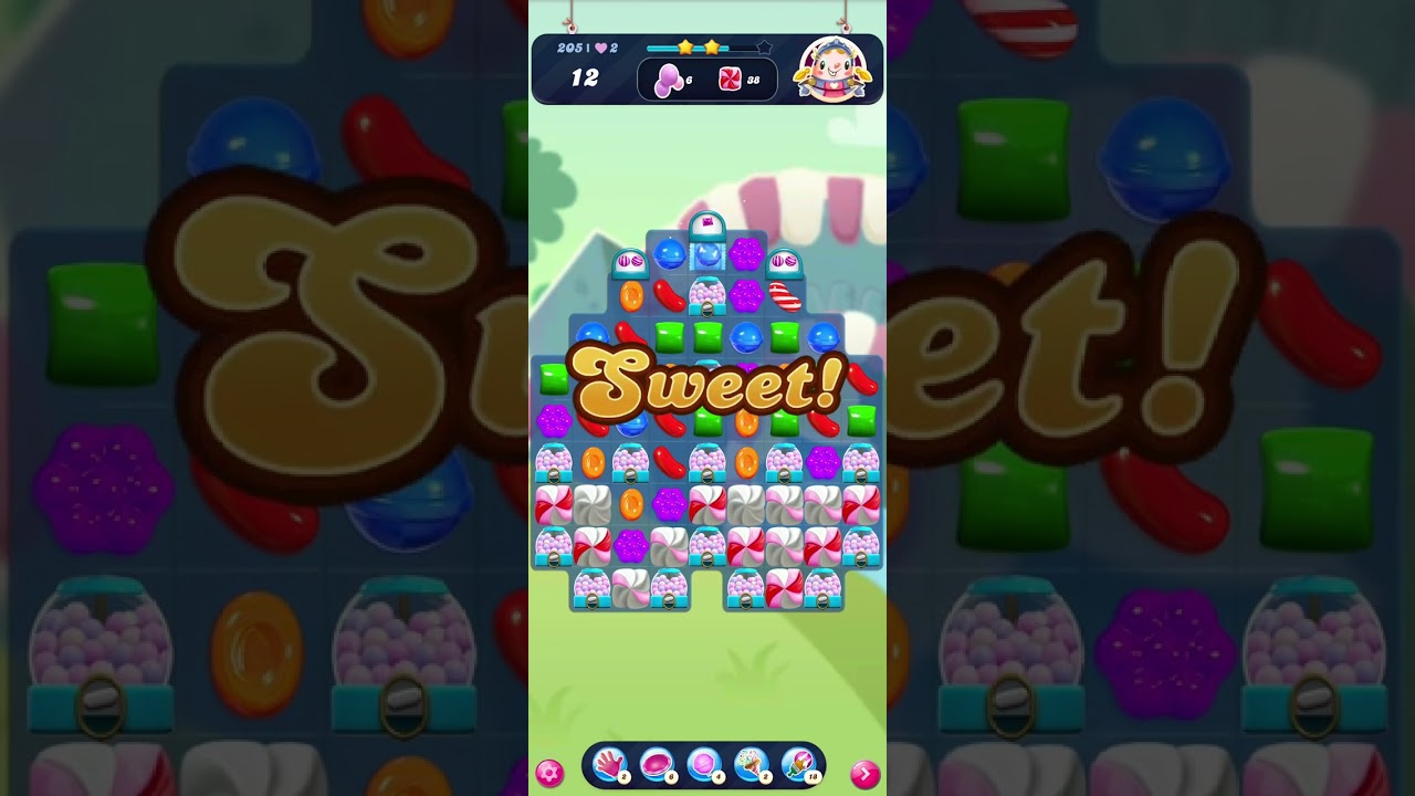 Candy Crush Saga Level 205 | No Boosters