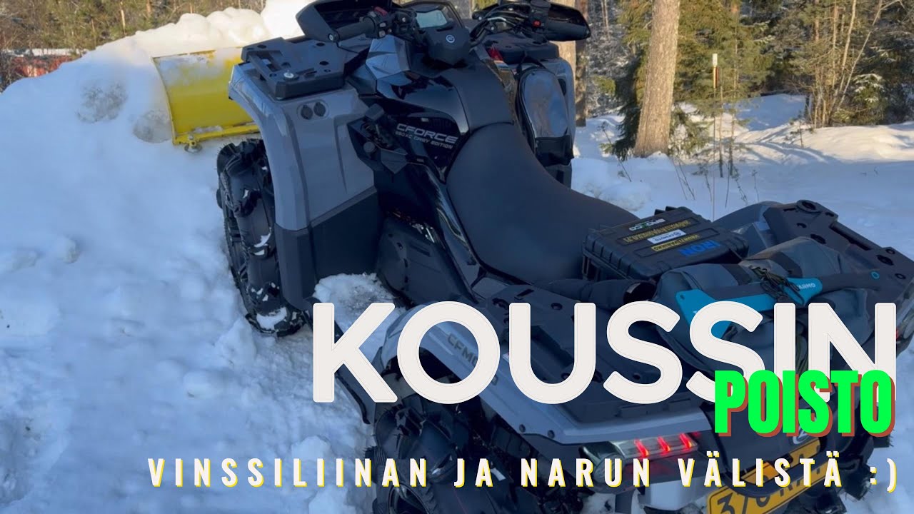 Pieni korjaus vinssillinan asennukseen. #mönkijä #vinssi #cfmoto