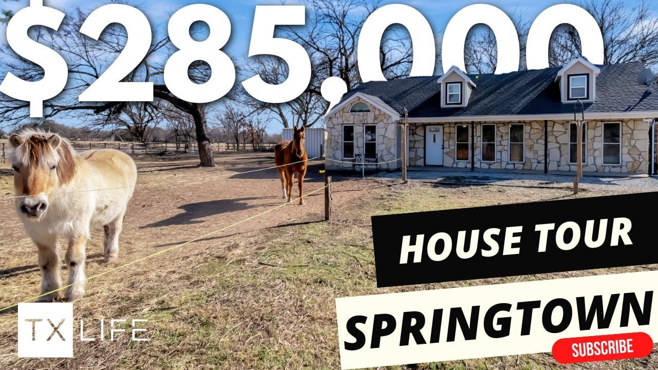🏡Small Farm Living Near Fort Worth! Cozy 3-Bedroom Home on 1+ Acre in Springtown, TX 🐴🐓133 Meadow RD
