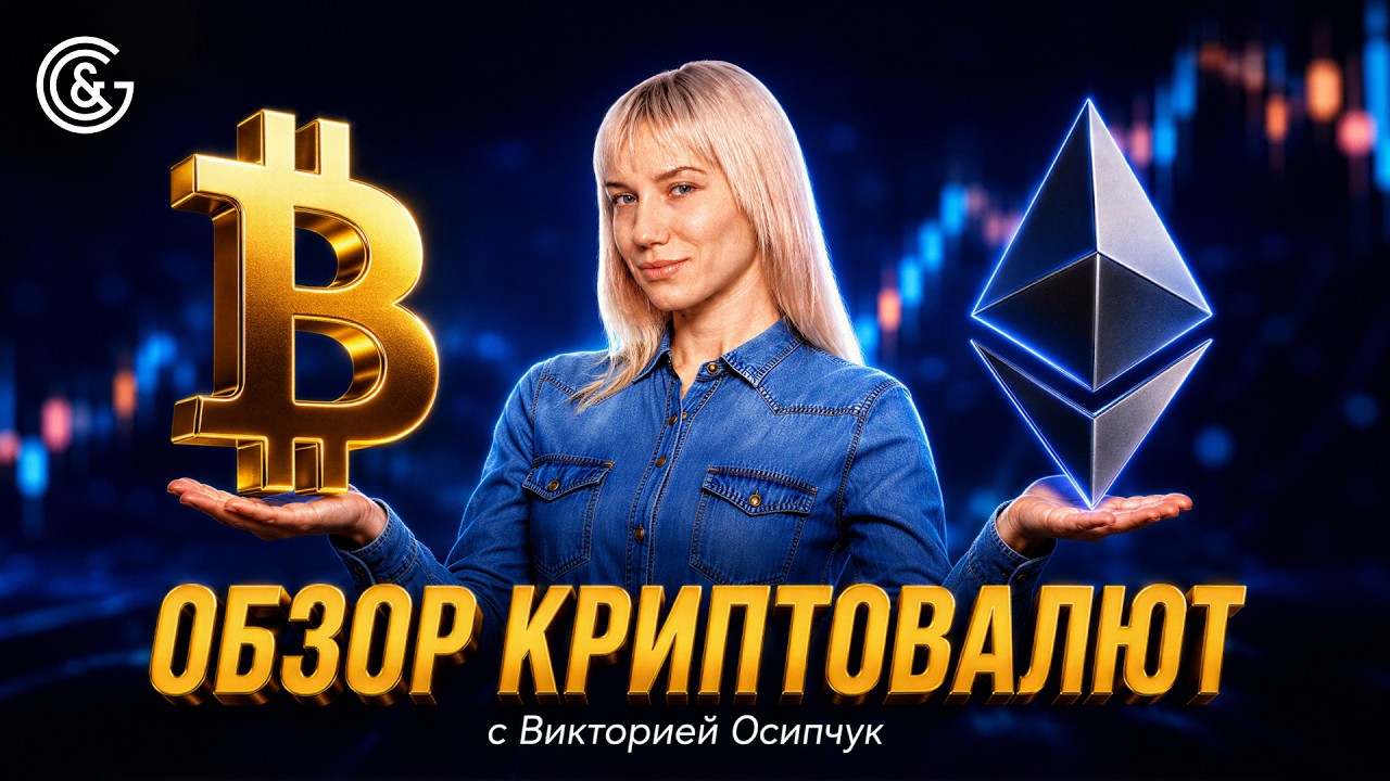 📈 Крипторынок СЕГОДНЯ с Викторией Осипчук &mdash; куда пойдет Bitcoin? Полный разбор #криптовалюта