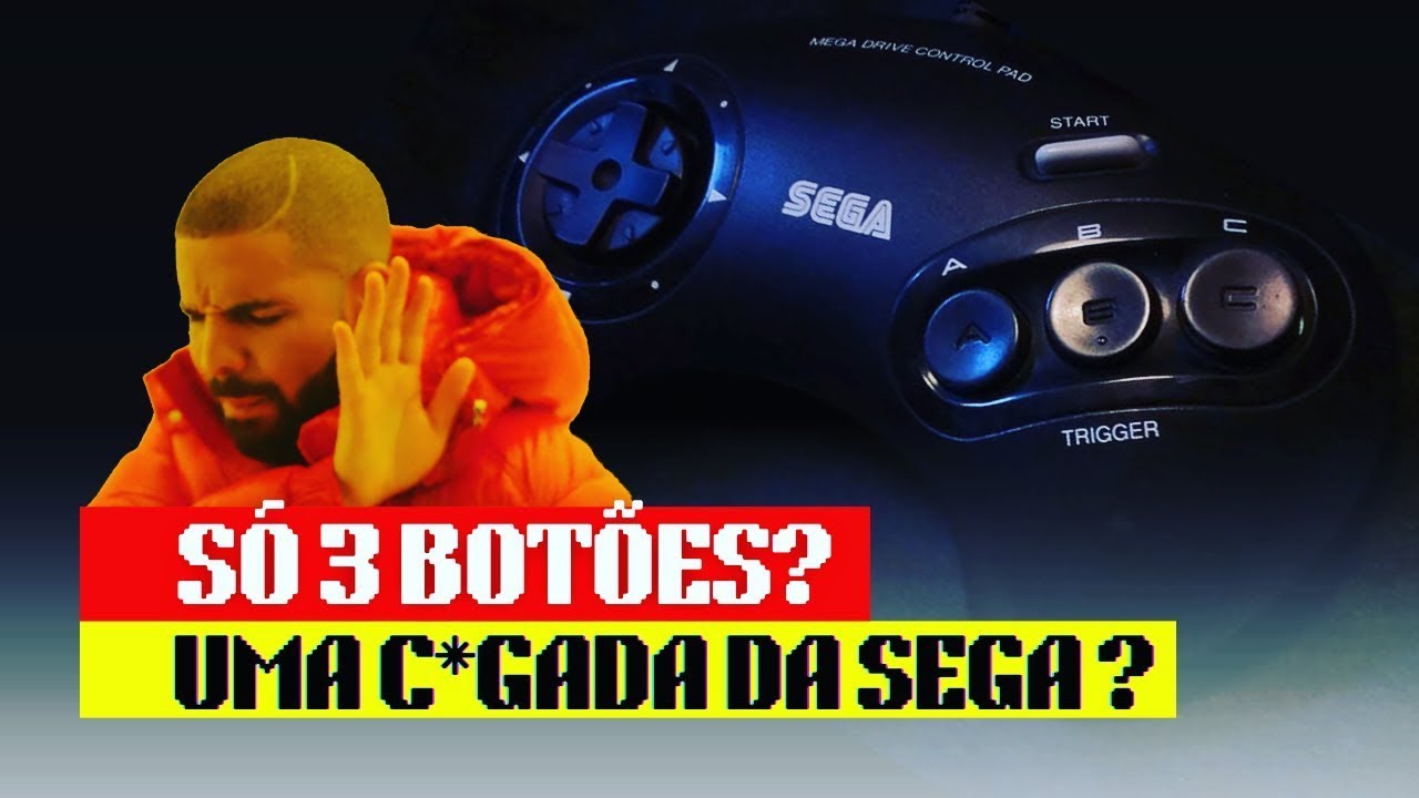 Controle Original do Mega Drive - Um Erro da Sega?