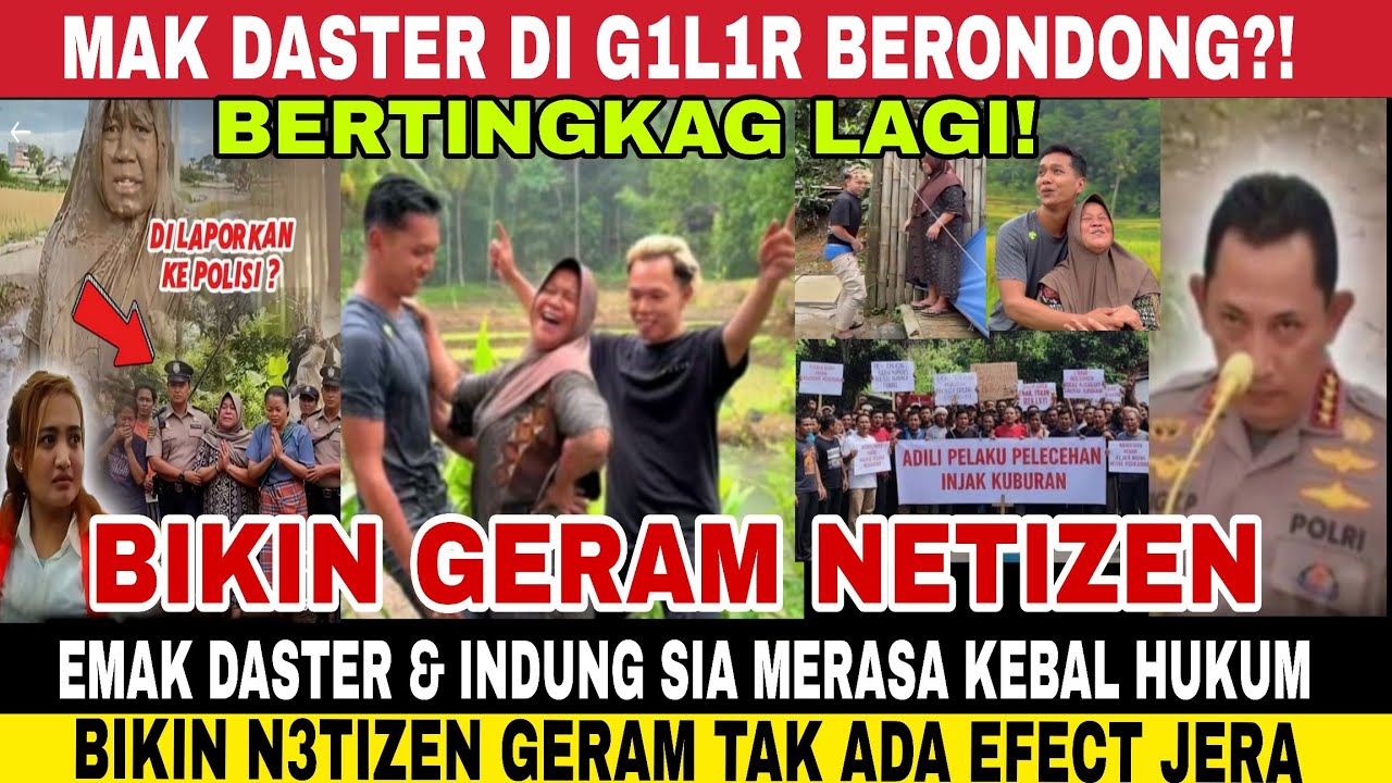 TAK ADA ADAB! EMAK DASTER & INUNG SIA AKAN DI LAPORKAN POLISI TERKAIT KONTEN KUBURAN ? HUJATAN LESTI
