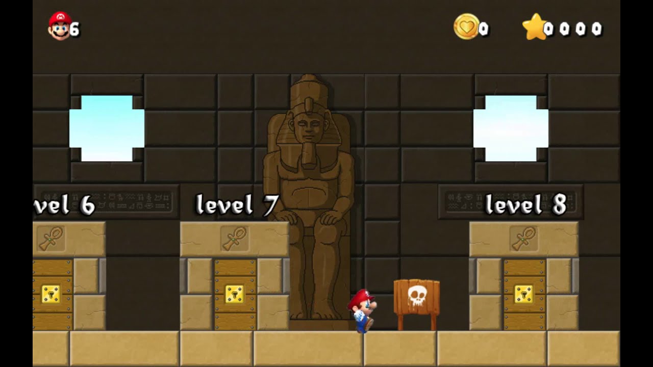 SUPER MARIO: EGYPT STARS (flash game)