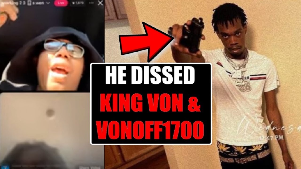 Fyndee Boy оскорбляет King Von VonOff1700 и BDN