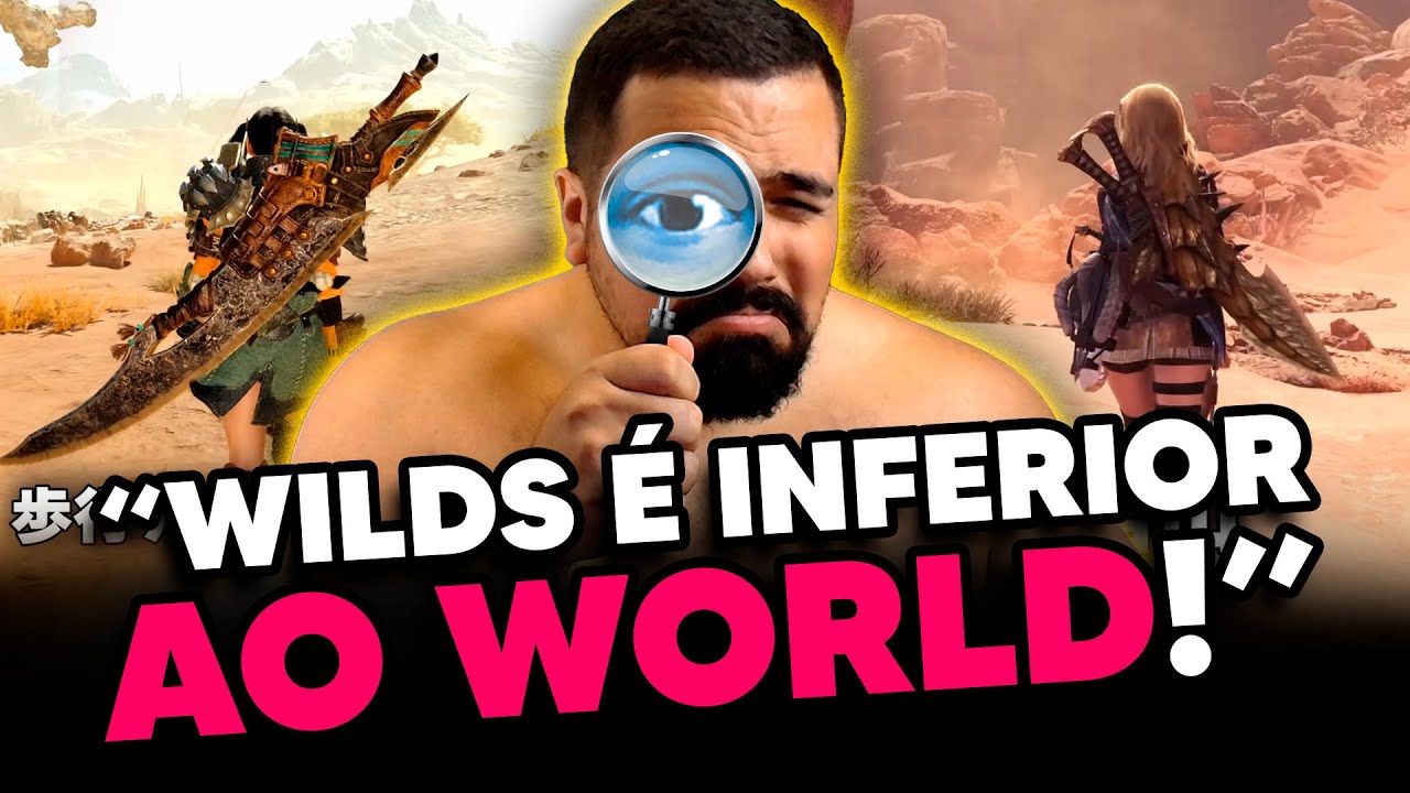 SERÁ QUE É VERDADE?! Monster Hunter Wilds é inferior a Monster Hunter World?